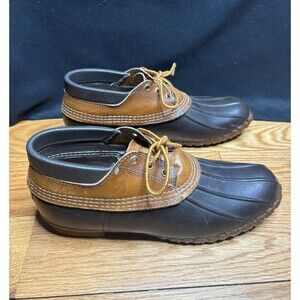 Vtg. L.L. Bean Men's Size 10 Maine Hunting Shoe Low Top Lace Up Ankle Duck Boots